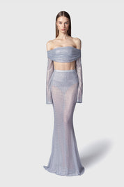 TOP VIK ARGENTO-CRYSTAL